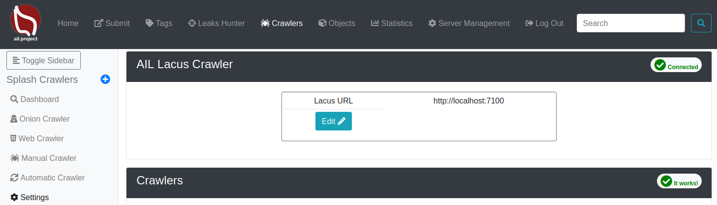 AIL Crawler Config