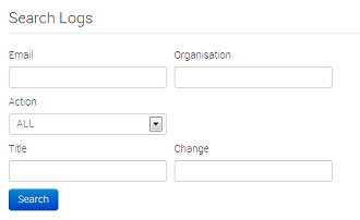 You can search the logs using this form, narrow down your search by filling out several fields.