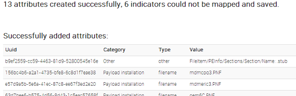 The import tool will list the successful and failed entries after the process is done.