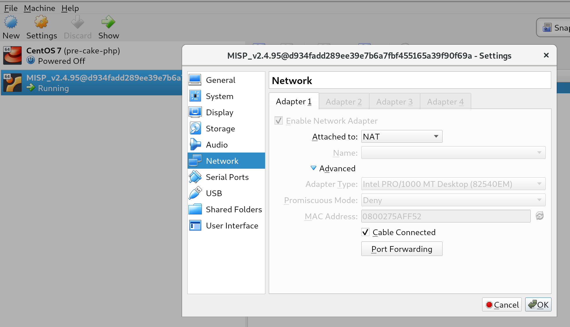 Overview of Network settings