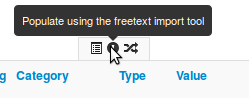 freetext import step 1